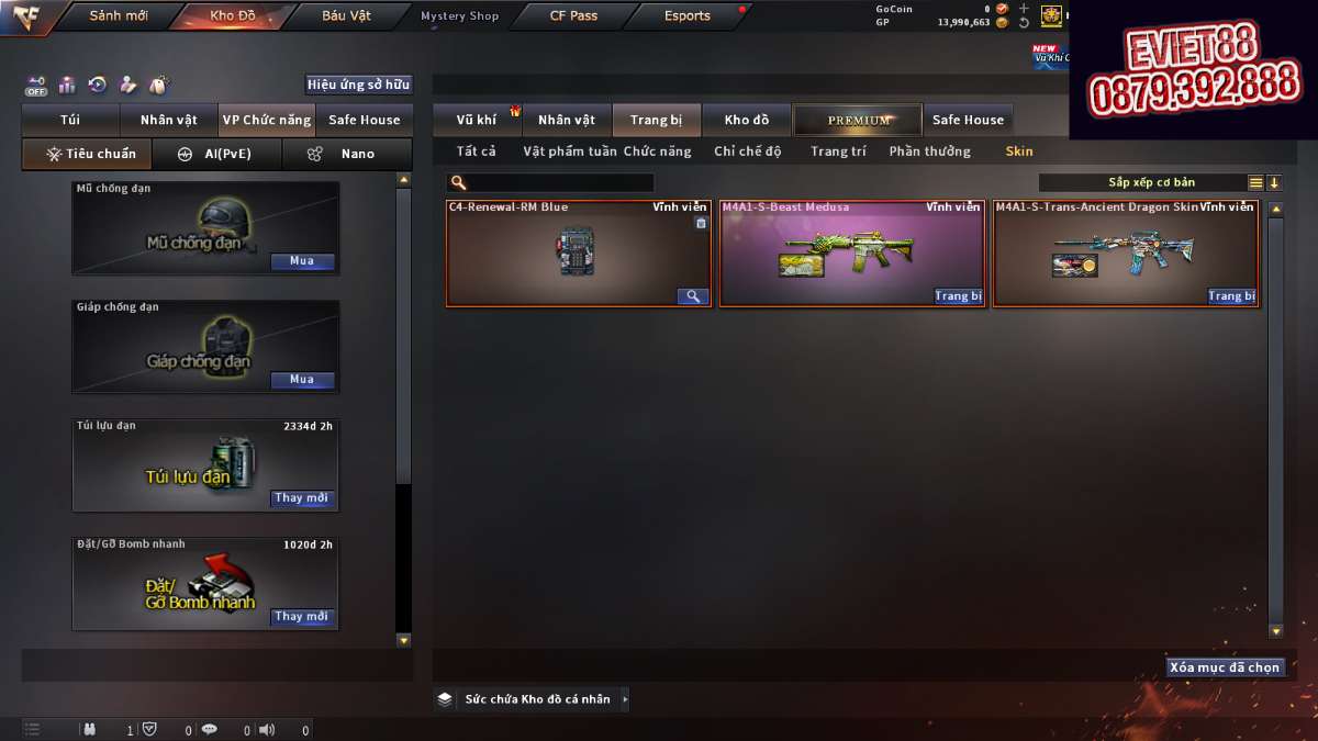 shop acc cf uy tin gia re